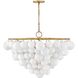 Marabel 10 Light 48 inch Distressed Brass Chandelier Ceiling Light