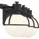Pierce 3 Light 24 inch Matte Black Bathroom Vanity Light Wall Light
