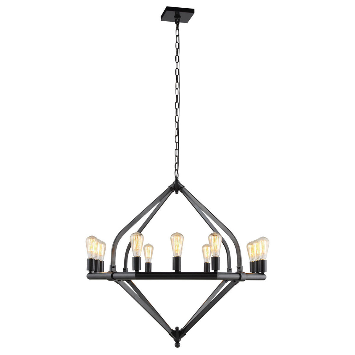 Illumina 12 Light 39 inch Bronze Pendant Ceiling Light, Urban Classic