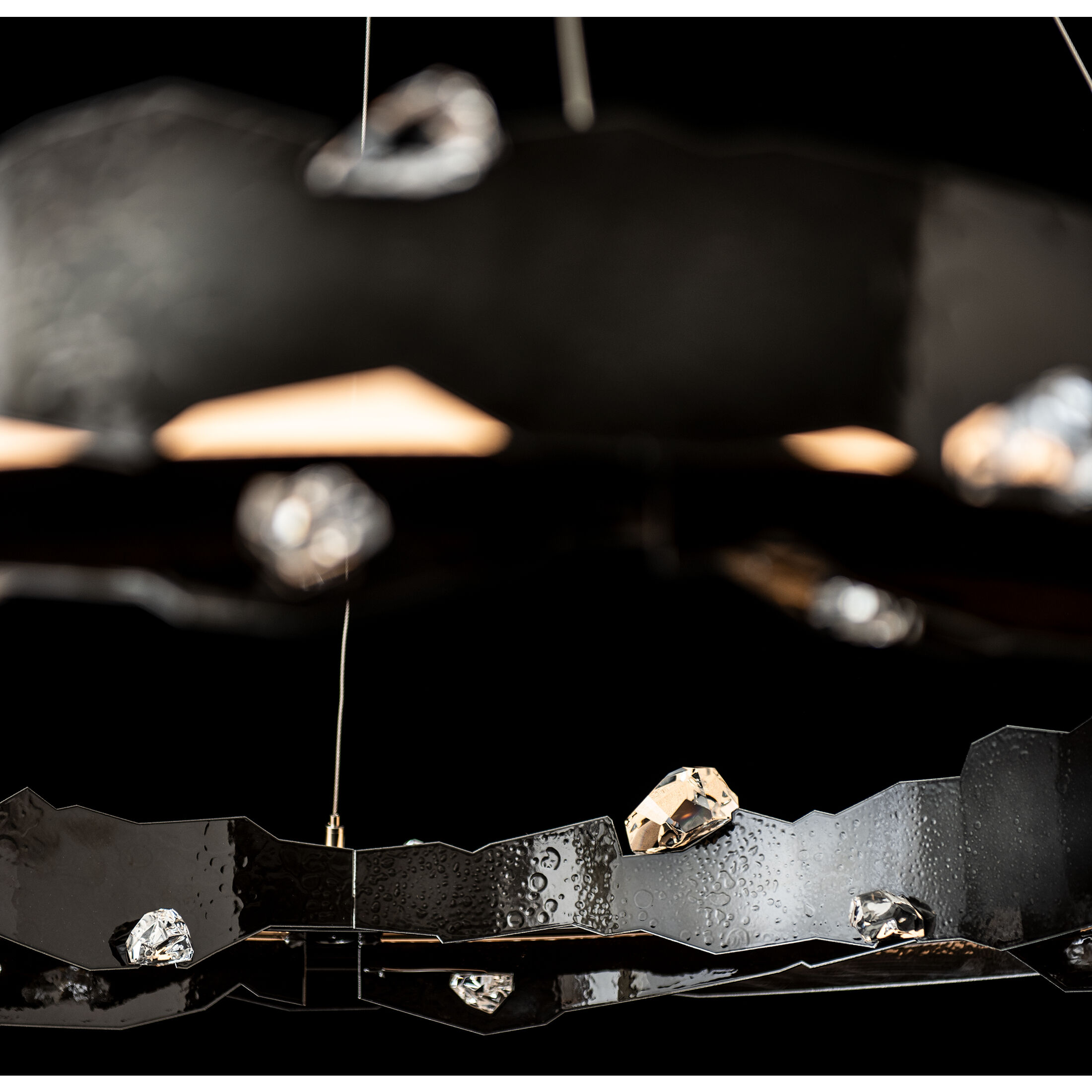 Trove LED 38.2 inch Ink Circular Pendant Ceiling Light