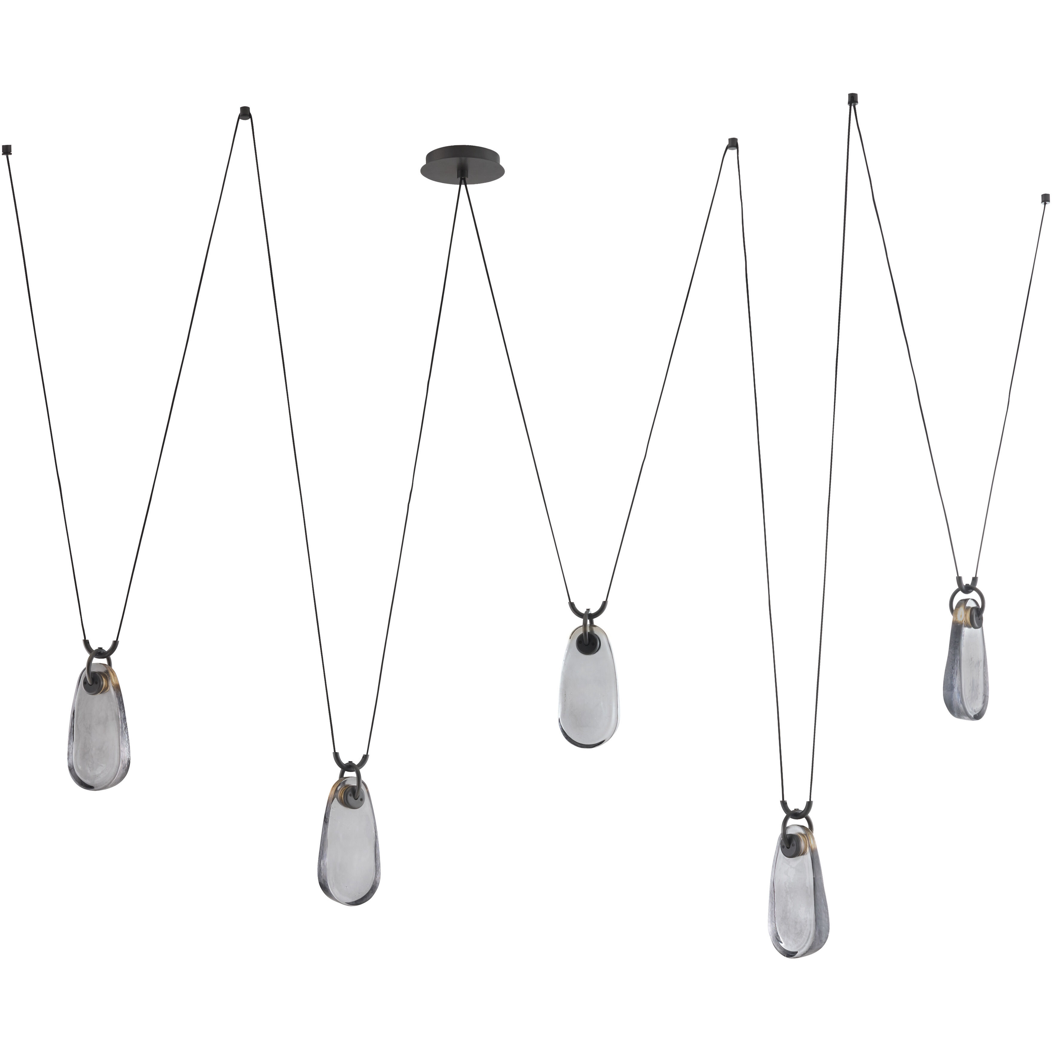 Melt 5 Light 63 inch English Bronze Chandelier Ceiling Light