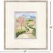 Garden Retreat II Green and Brown and Pink and White Framed Art, The Studio