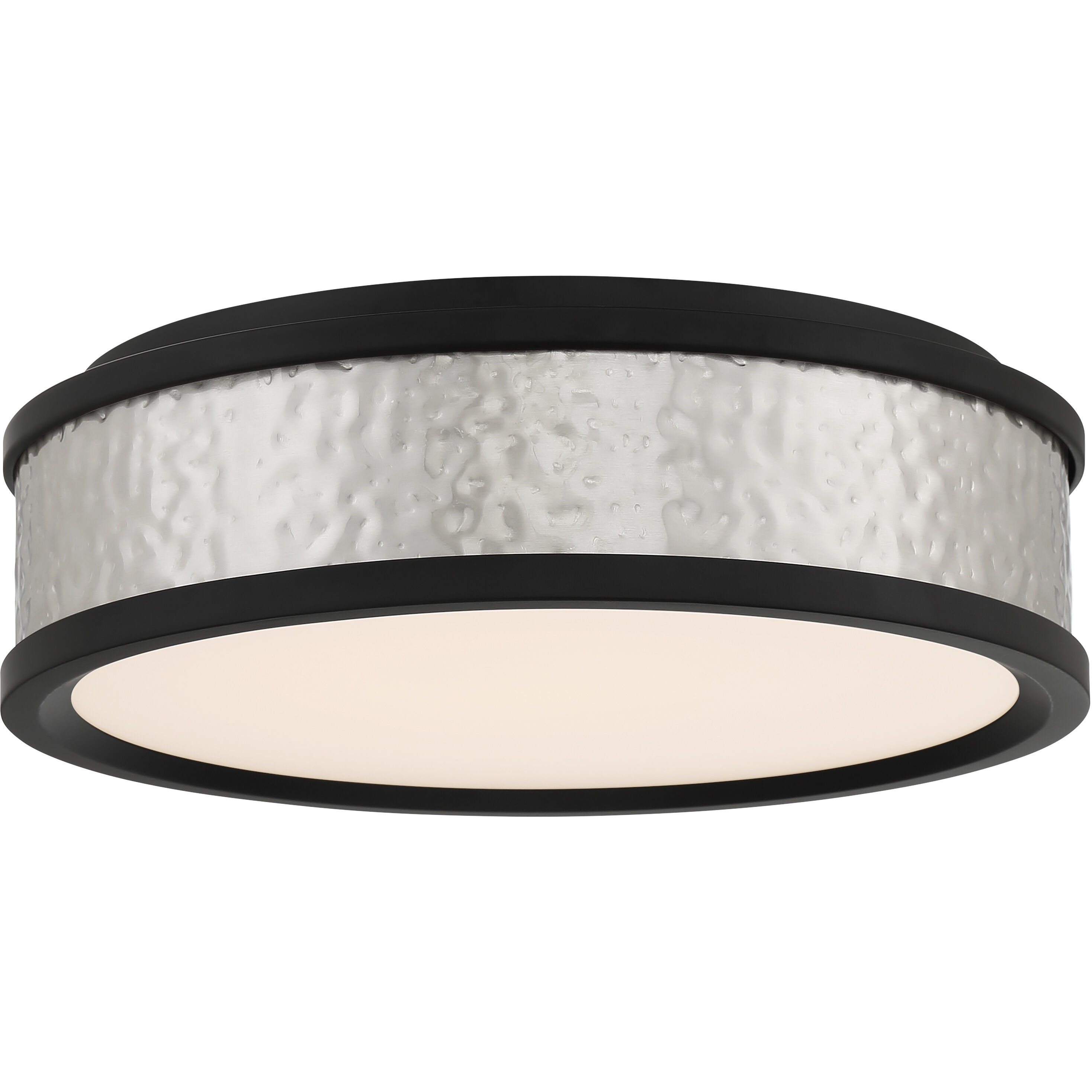 MinLav LED 12 inch Coal / Brushed Nickel Flush Mount Ceiling Light