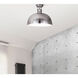 Polo 1 Light 16 inch Brushed Nickel Flush Mount Ceiling Light