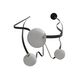 Fremont LED 8 inch Black Belt Chandelier Ceiling Light