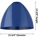 Edison Plymouth Dome 1 Light 16 inch Brushed Satin Nickel Semi-Flush Mount Ceiling Light in Red