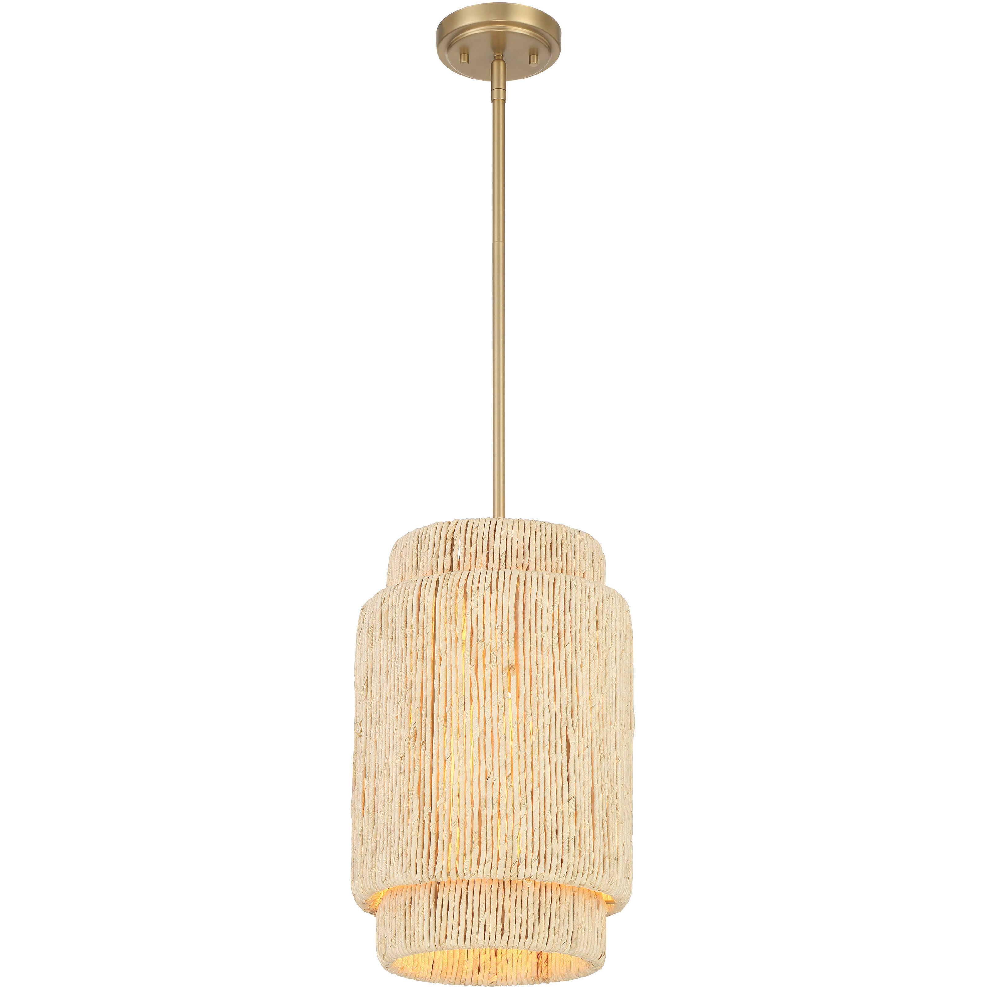 Caviana 1 Light 10 inch Signature Brass Pendant Ceiling Light