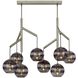 Sean Lavin Sedona LED 24.5 inch Satin Nickel Chandelier Ceiling Light in Transparent Smoke Glass, LED 90 CRI 2700K