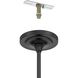 Presley 4 Light 36 inch Textured Black and Clear Chandelier Ceiling Light
