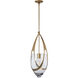 Vaso 1 Light 10.9 inch Modern Brass Pendant Ceiling Light
