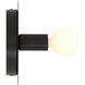 Union 1 Light 6 inch Matte Black Wall Sconce Wall Light