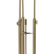 Aerial 79.4 inch 60.00 watt Modern Brass Torchiere Portable Light