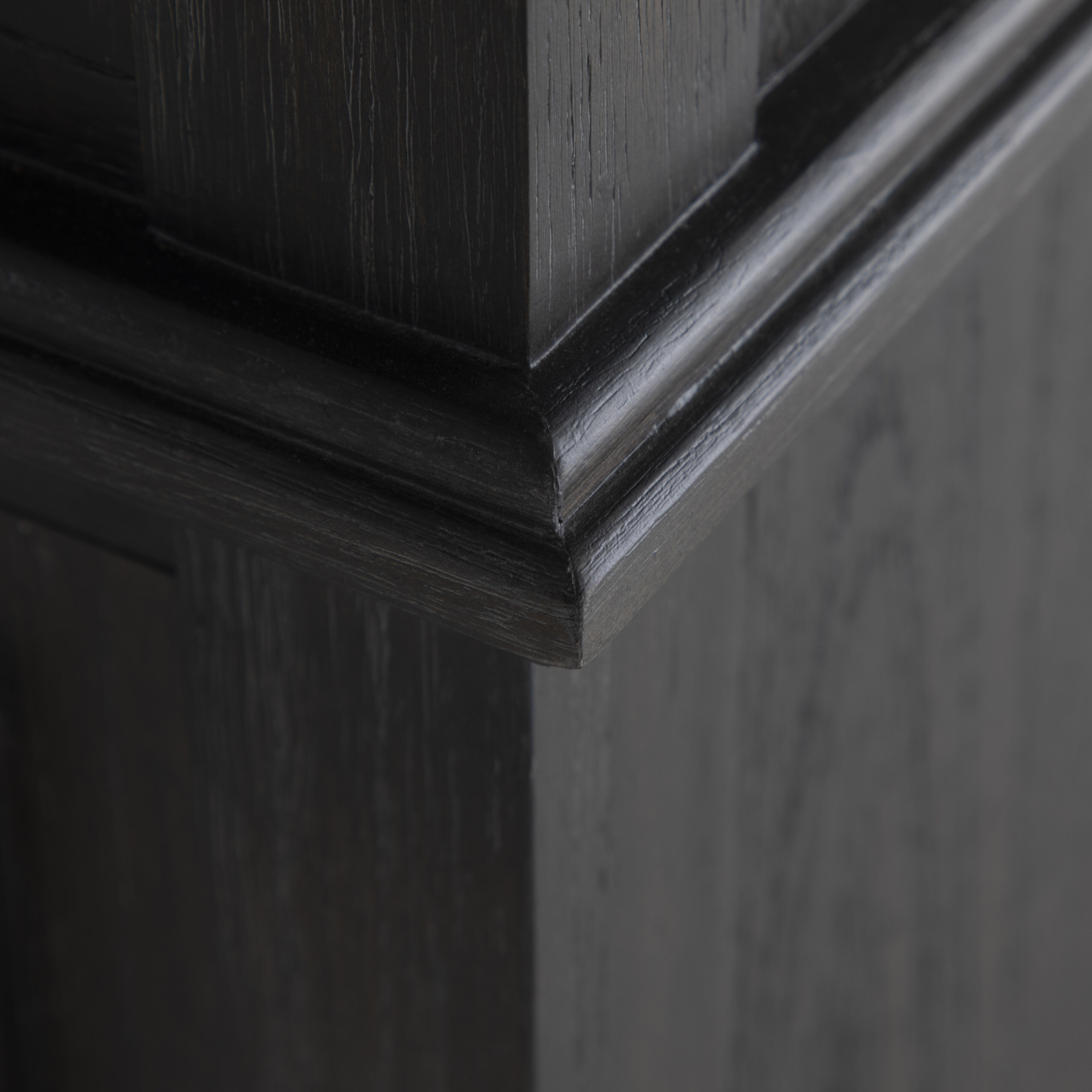 Ezekiel 67 X 18 inch Cerused Forest Black and Antique Bronze Sideboard