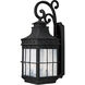 Nantucket 3 Light 22.5 inch Country Forge Outdoor Wall Mount