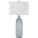 Inveruno 30 inch 150.00 watt Aqua Grey Table Lamp Portable Light