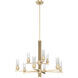 Gatz 9 Light 30 inch Alturas Gold 2-Tier Chandelier Ceiling Light