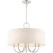 Blossom 5 Light 22 inch Brushed Nickel Pendant Chandelier Ceiling Light