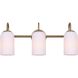 Novalee 3 Light 22 inch Gold Vanity Light Wall Light