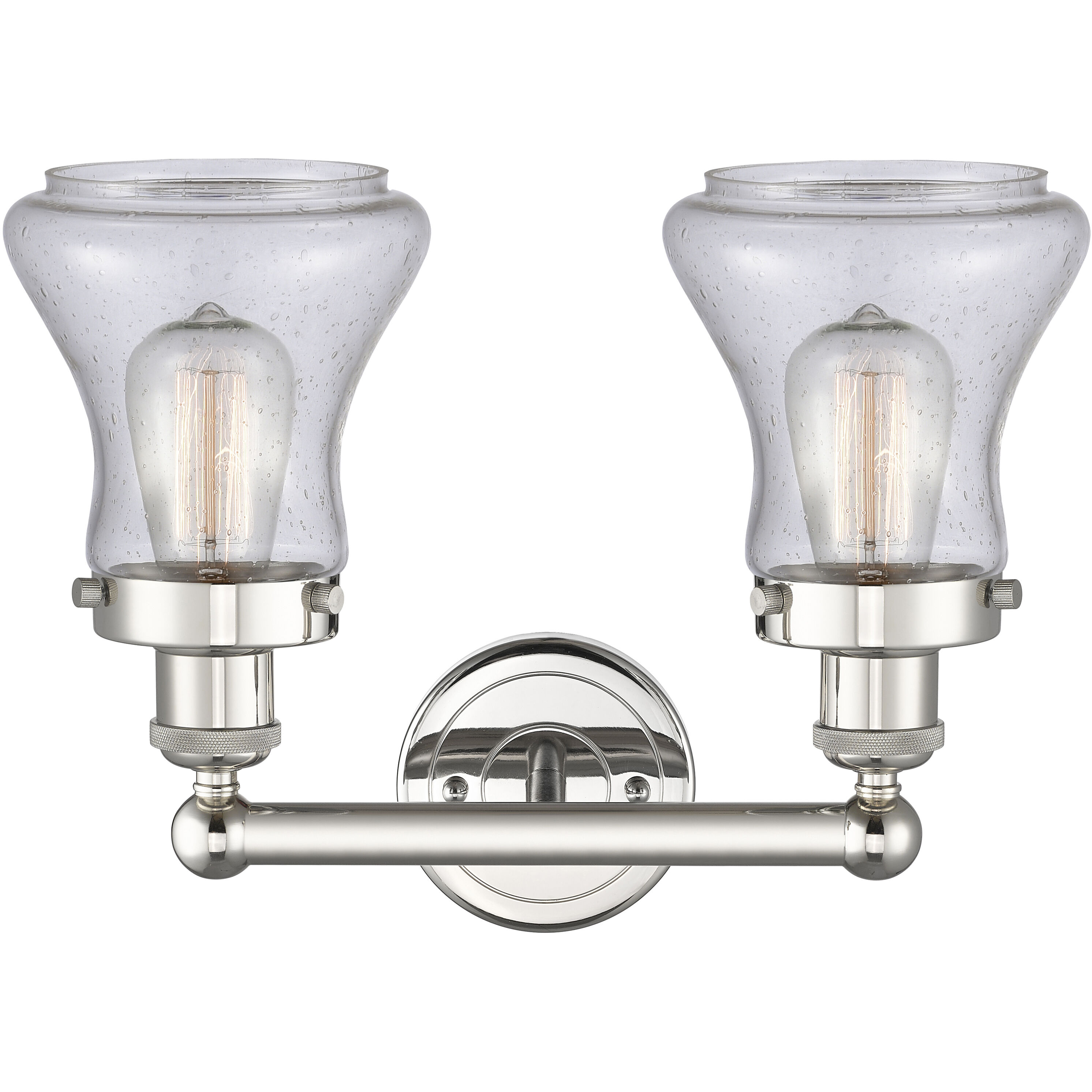 Bellmont 2 Light 15.5 inch Polished Nickel Bath Vanity Light Wall Light in Seedy