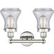 Bellmont 2 Light 15.5 inch Polished Nickel Bath Vanity Light Wall Light in Seedy
