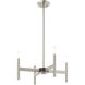 Copenhagen 4 Light 20 inch Brushed Nickel Mini Chandelier Ceiling Light