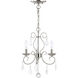 Donatella 3 Light 12 inch Brushed Nickel Convertible Mini Chandelier/Ceiling Mount Ceiling Light