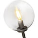 Alora Mood Cassia 1 Light 6 inch Matte Black Wall/Vanity Light Wall Light in Clear Glass