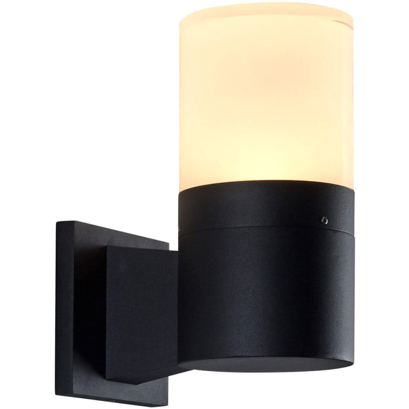 Modern 9.25 inch Matte Black Outdoor Wall Sconce