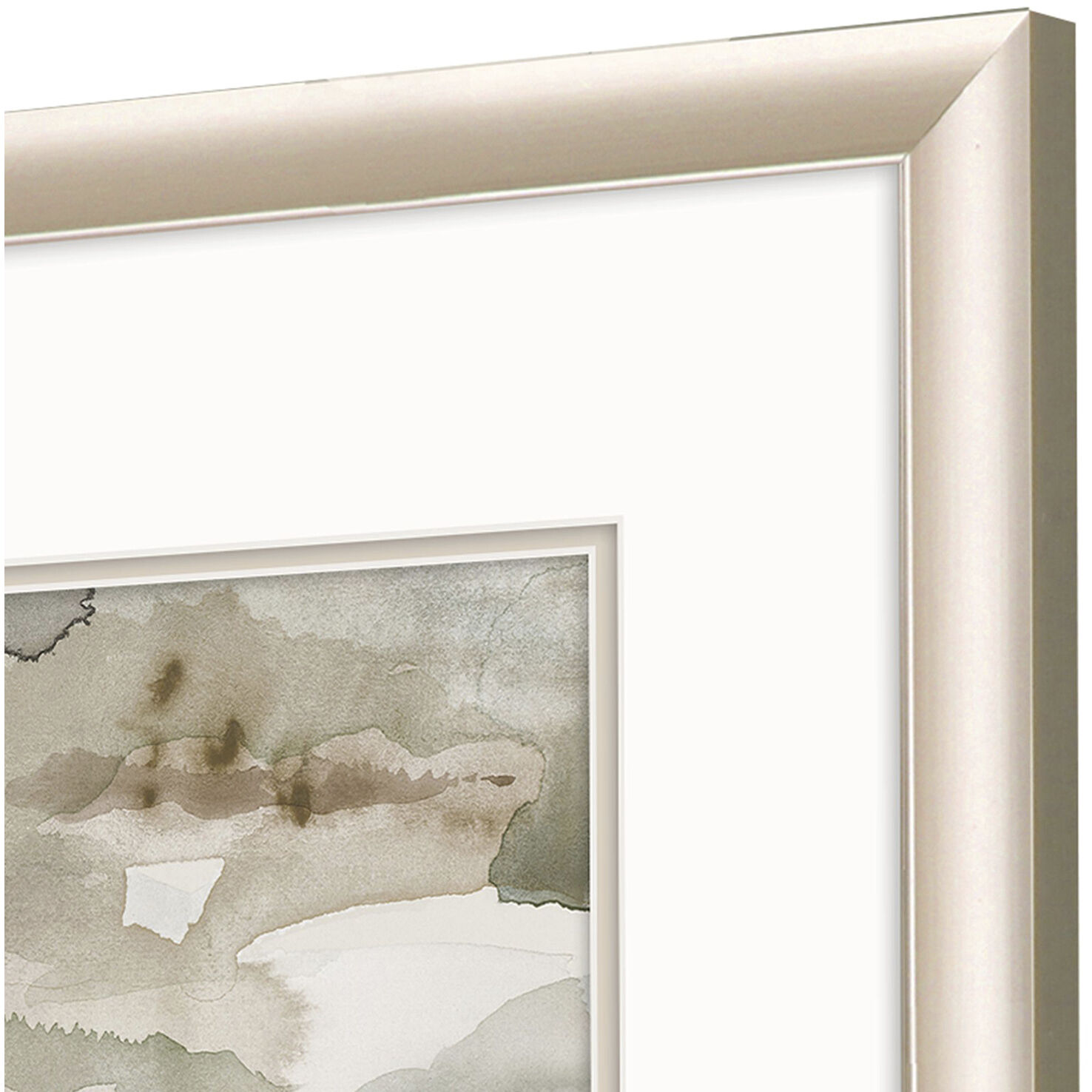 Many Layers Neutral Beige and Green and Brown and Neutral Framed Art, Propac