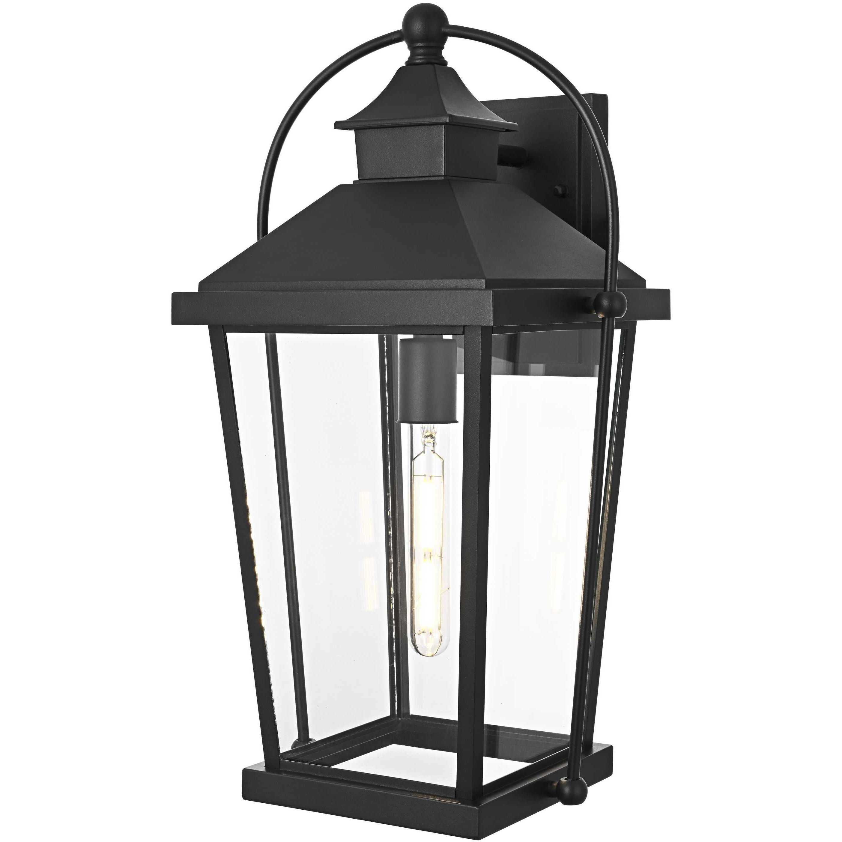 Luz 1 Light 20 inch Black Outdoor Wall Sconce