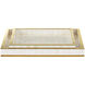 Casey Natural and Brass Trays, Set of 2