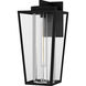 Jett 1 Light 18 inch Matte Black Outdoor Wall Lantern, Large