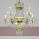 Valentina 5 Light 26 inch Hand Applied Winter Gold Chandelier Ceiling Light
