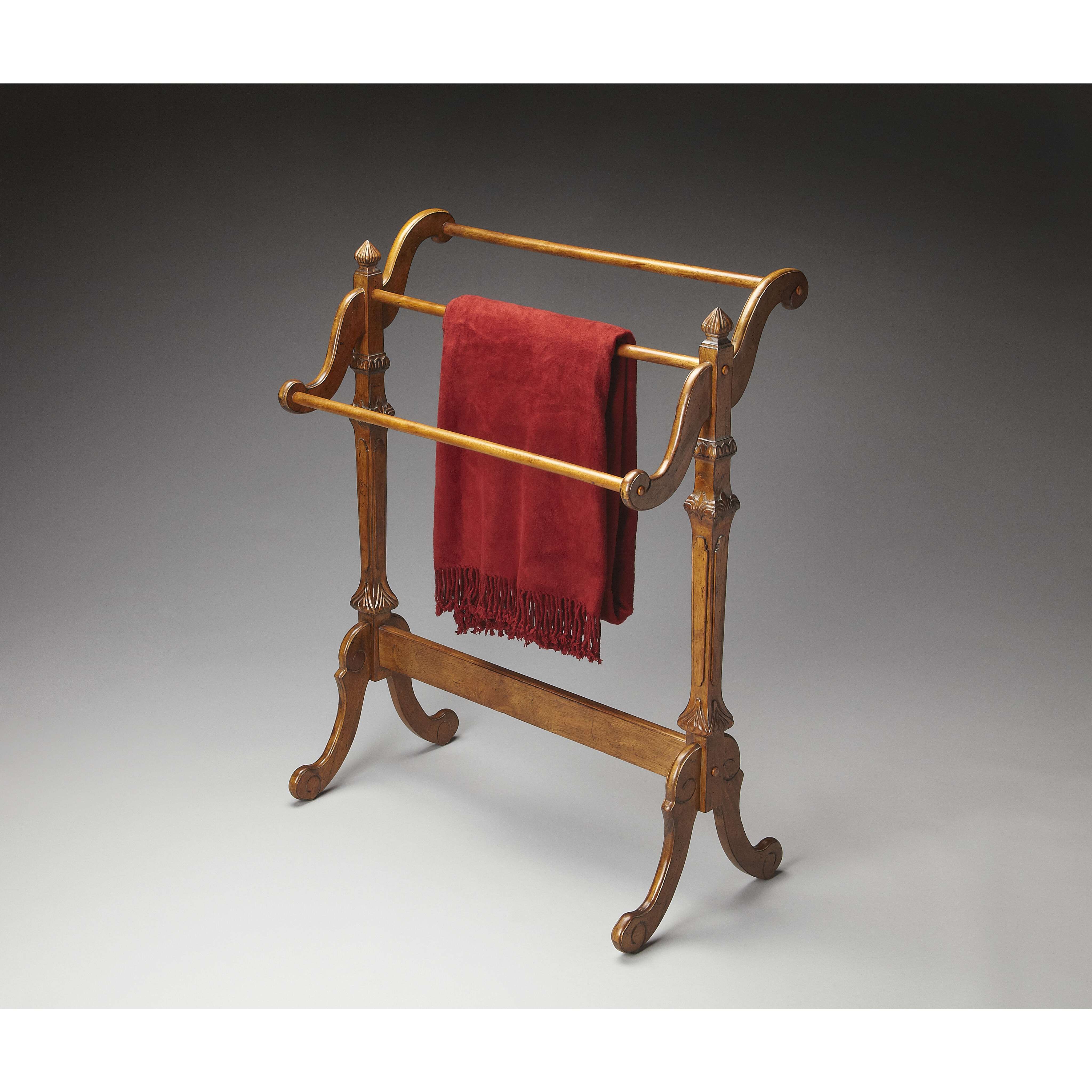 Masterpiece Newhouse  Vintage Oak Blanket/Quilt Rack