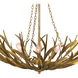 River Reed 6 Light 34 inch Gold Chandelier Ceiling Light, Basin
