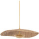 Shiloh LED 34 inch Vintage Gold Leaf Pendant Ceiling Light