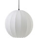 Ilume 1 Light 16 inch White Pendant Lamp Ceiling Light