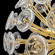 Maya 12 Light 30 inch Unlacquered Brass Chandelier Ceiling Light in Clear