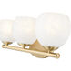 Colette Vanity Wall Light in Modern Gold