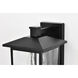 Jamesport 11 inch Matte Black Outdoor Wall Lantern, Small
