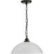 Classic Dome 1 Light 15 inch Antique Bronze Pendant Ceiling Light