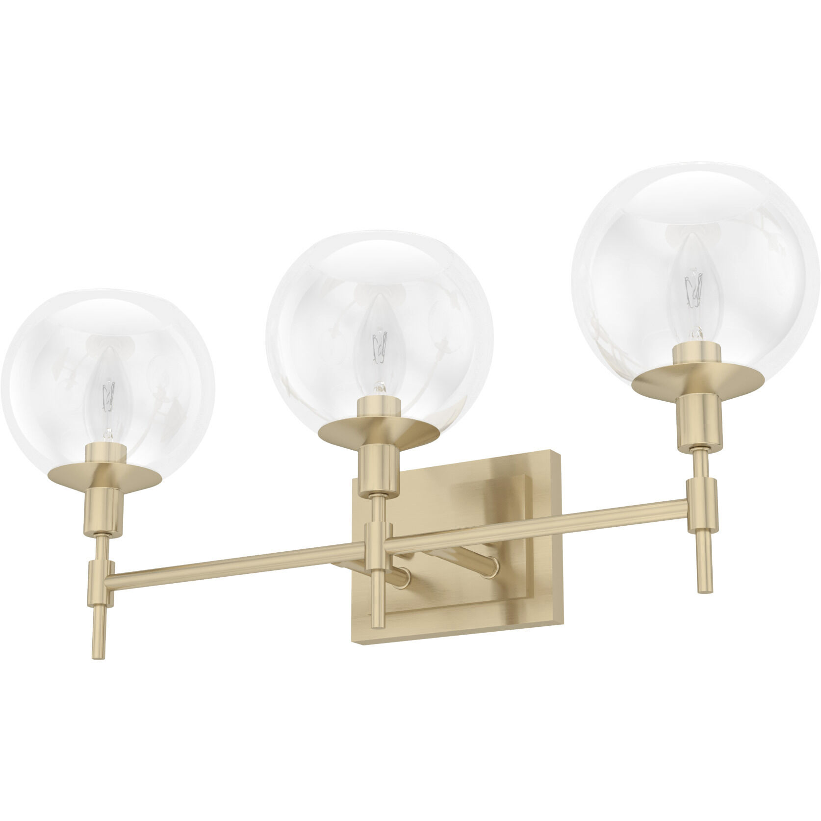 Xidane 3 Light 24 inch Alturas Gold Vanity Light Wall Light