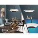 BAX 5 Light 32 inch Sand Coal and Soft Brass Pendant Ceiling Light