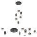 Refrax LED 17.38 inch Matte Black Pendant Ceiling Light