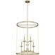 Briargrove 6 Light 21.75 inch Painted Modern Brass Foyer Pendant Ceiling Light, Large