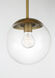 Auresa 1 Light 8 inch Soft Brass Mini Pendant Ceiling Light