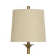 Signature 34 inch 150 watt Clear and Gold Table Lamp Portable Light