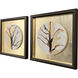 Golden Solstice Brown and Beige and Metallic Canvas, The Studio