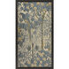 Exotic Elegance Blue and Beige and Brown and Multi Framed Art