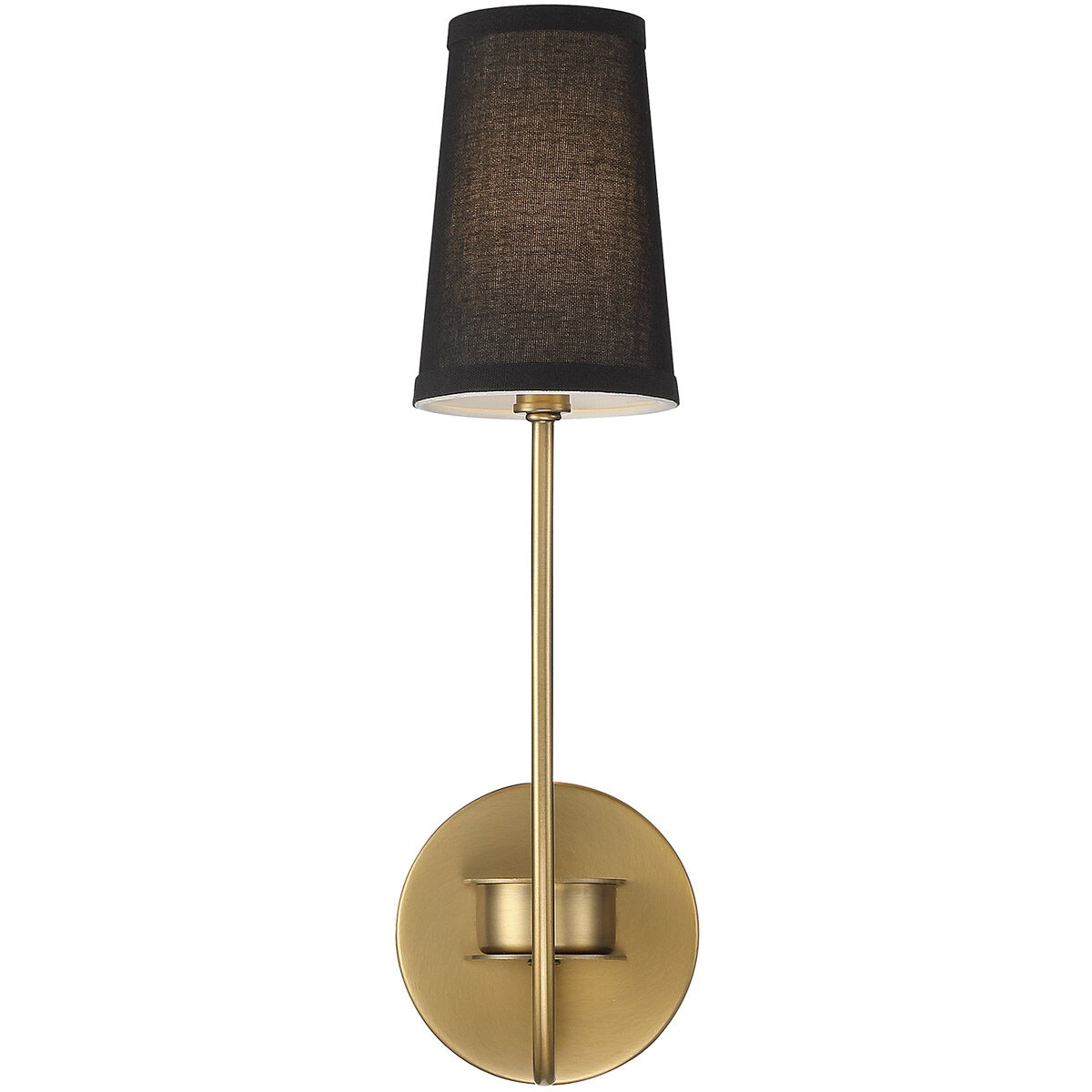 Mid-Century Modern 1 Light 5.13 inch Natural Brass Wall Sconce Wall Light